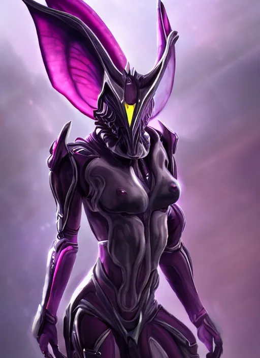 Image similar to cinematic front shot, galactic sized proportional stunning beautiful hot female warframe goddess, detailed sleek cyborg female dragon head, metal ears, sleek purple eyes, sleek silver armor, smooth fuschia skin, in space, holding a planet, epic proportions, epic size, epic scale, furry art, dragon art, giantess art, warframe fanart, furaffinity, deviantart