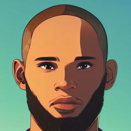 Prompt: terrence boyd as a saint with halo, clean cel shaded vector art. shutterstock. behance hd by lois van baarle, artgerm, helen huang, by makoto shinkai and ilya kuvshinov, rossdraws, illustration,