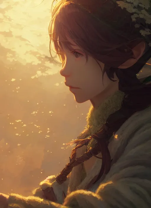 Image similar to a portrait of the emerald herald, intricate, tone mapped, ambient lighting, highly detailed, digital painting, concept art, sharp focus, by makoto shinkai and akihiko yoshida and hidari and wlop