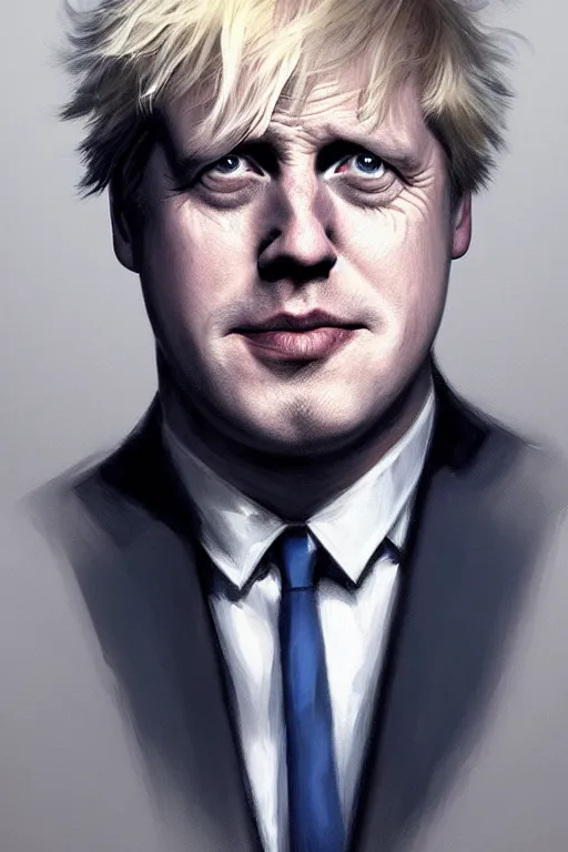 Image similar to Boris Johnson as Batman, Boris Johnson hairstyle, full body realistic portrait, highly detailed, digital painting, artstation, concept art, smooth, sharp focus, illustration, cinematic lighting, art by artgerm and greg rutkowski and alphonse mucha