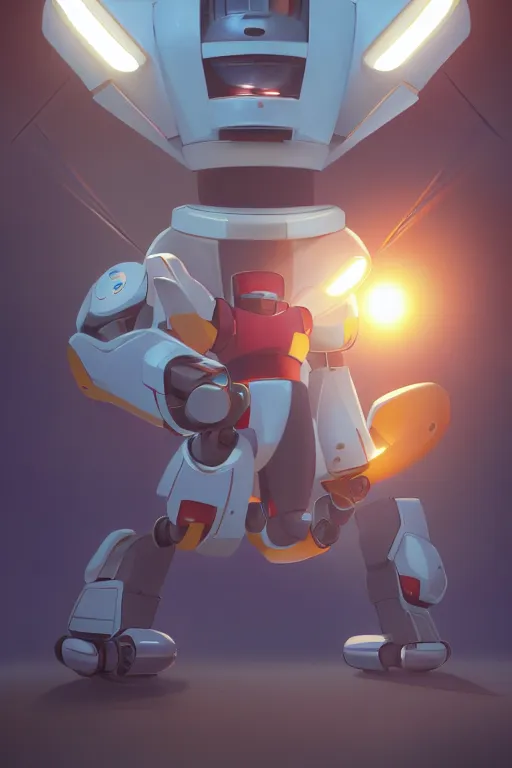 Image similar to metabots medabots medarotto medarot robot minimalist comics, behance hd by jesper ejsing, by rhads, makoto shinkai and lois van baarle, ilya kuvshinov, rossdraws global illumination ray tracing hdr radiating a glowing aura