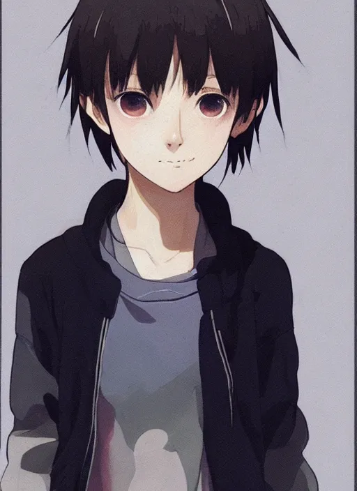 Prompt: a portrait of lain iwakura, finely detailed features, perfect art, trending on pixiv fanbox, by makoto shinkai takashi takeuchi studio ghibli, akihiko yoshida