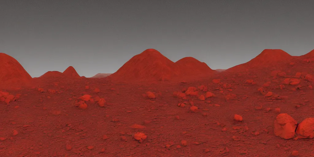 Image similar to busts of queens and empresses carved into a red mountain range on mars, sci - fi, landscape, fantasy