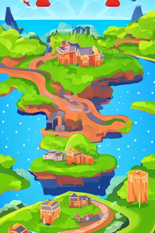 Image similar to landscape vector mobile game background