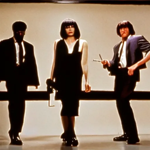 Prompt: a film still from pulp fiction