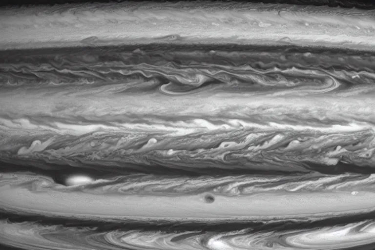 Image similar to the planet jupiter colliding with the earth, photo taken from the surface of the earth, black and white spielberg 3 5 mm film cinematic 4 k