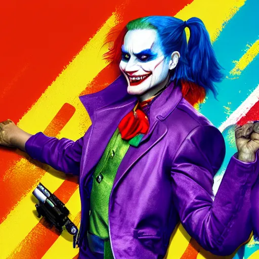 Prompt: suicide squad joker smile 4k ultra resolution