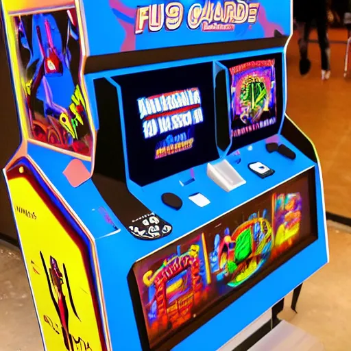 Image similar to an arcade machine from the future