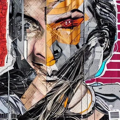 Prompt: La cage et le mur du son, by MARVEL comics and Sandra Chevrier