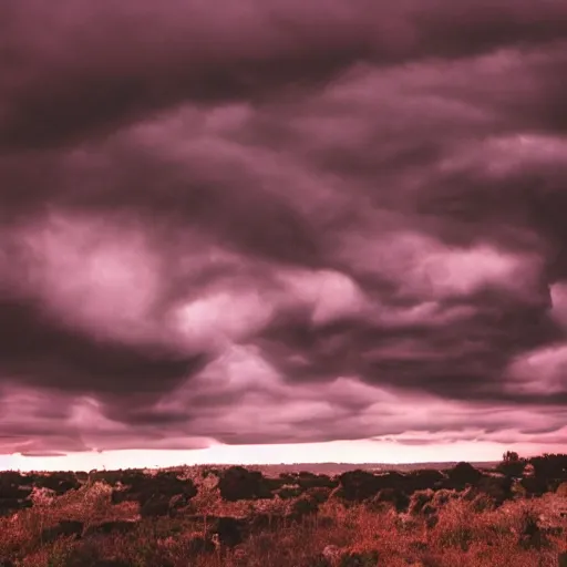 Image similar to a black portal opening up in the sky, zoomed out shot, landscape, dramatic lighting