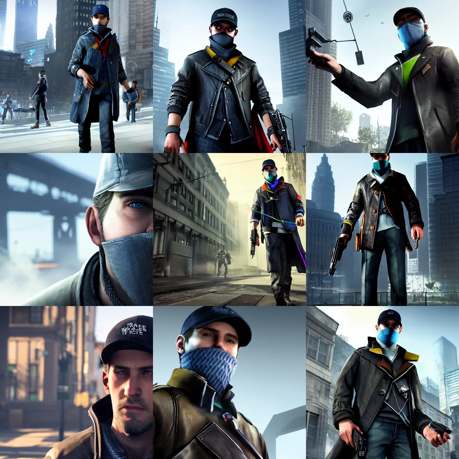 Prompt: real life Aiden Pearse from Watch dogs, real image, 4k