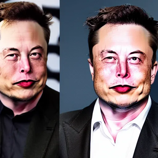 Image similar to midlife crisis Elon Musk