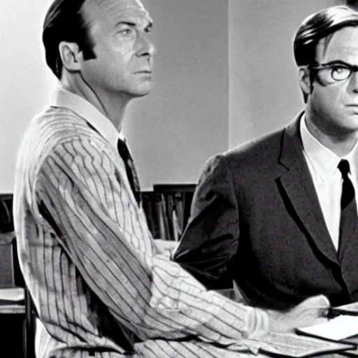 Prompt: A still of Saul Goodman in To Kill A Mockingbird (1962)