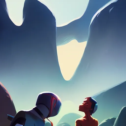 Image similar to hero world the day the earth stood still 1 9 5 1, behance hd by jesper ejsing, by rhads, makoto shinkai and lois van baarle, ilya kuvshinov, rossdraws global illumination