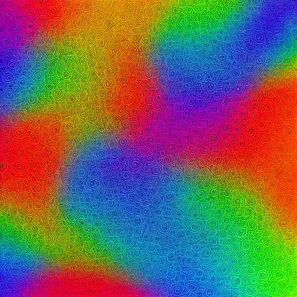 Prompt: rainbow fractal calligraphy