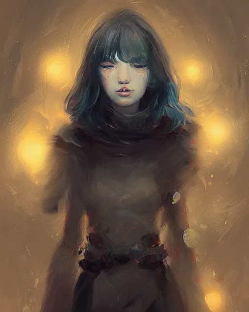 Image similar to beneath the stars, stargazer, portrait by wlop and loish, digital art