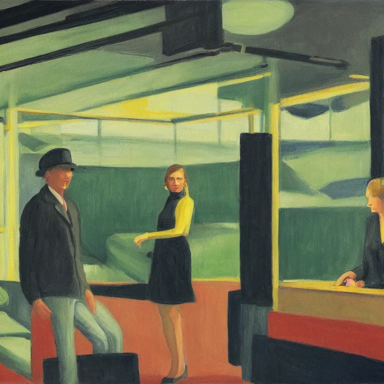 Image similar to dreaming from a new economy and a new financial system for high precision farming, painted by Alex Katz, painted by Edward Hopper, airbrush