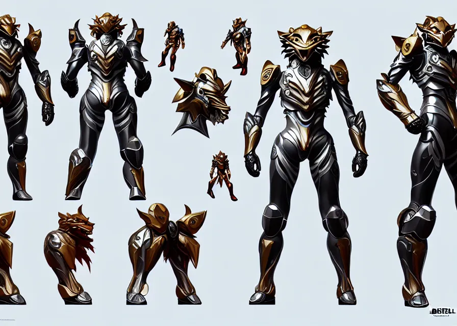 Image similar to character concept art sprite sheet of lion concept kamen rider, big belt, human structure, concept art, hero action pose, human anatomy, intricate detail, hyperrealistic art and illustration by irakli nadar and alexandre ferra, unreal 5 engine highlly render, global illumination