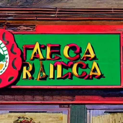 Prompt: a mexican restaurant logo