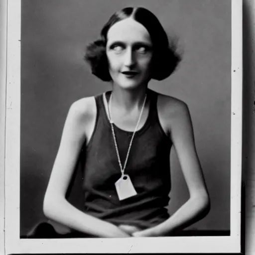 Prompt: Photograph of an extremely thin 1930s outcast with long hair