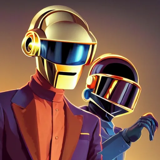 Prompt: Daft Punk, Video game character design , 2d game fanart behance hd by Jesper Ejsing, by RHADS, Makoto Shinkai and Lois van baarle, ilya kuvshinov, rossdraws global illumination