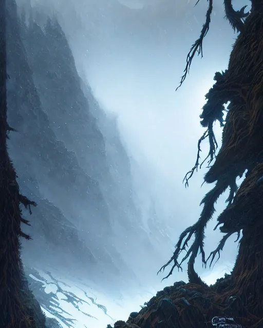 Image similar to optical illusions of the alpine ecosystem, diffuse lighting, fantasy, intricate, elegant, highly detailed, lifelike, photorealistic, digital painting, artstation, illustration, concept art, smooth, sharp focus, by greg rutkowski, chris tulloch mccabe, valentina remenar and asher duran,