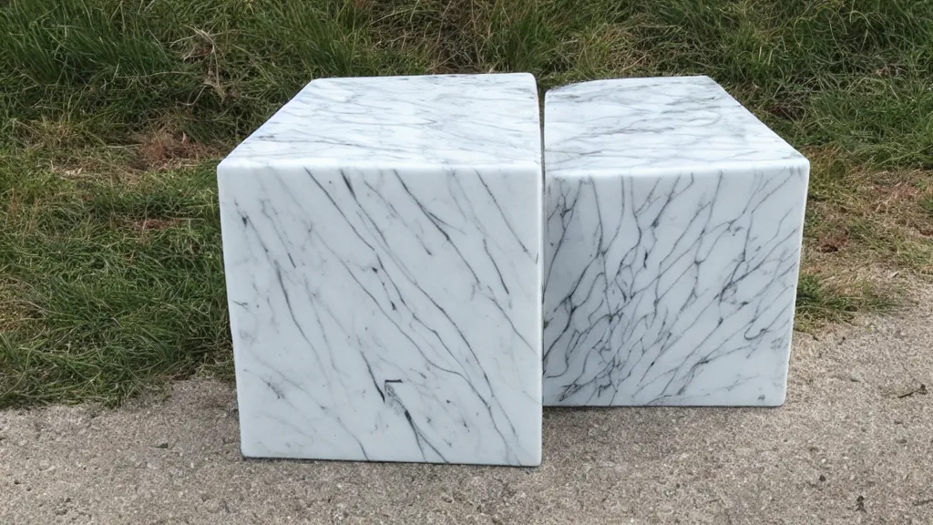 Image similar to marble sculpture cubical pinafore cube ( s ) in nature