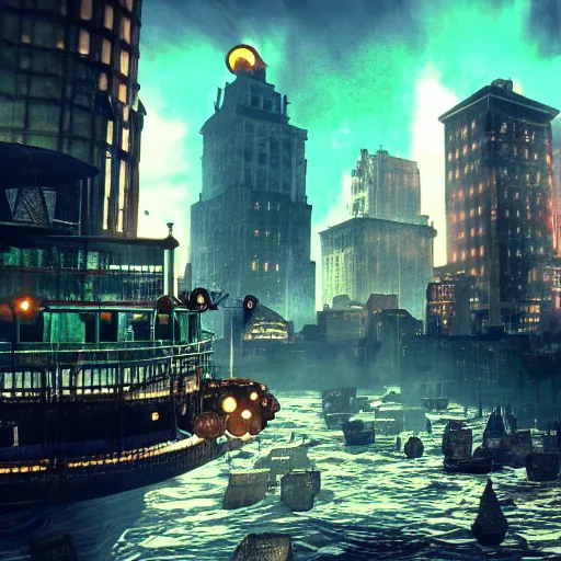 Image similar to the city rapture bioshock