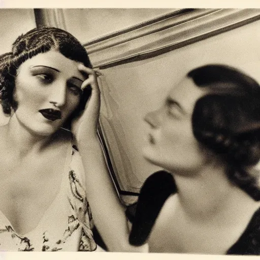 Prompt: woman, selfie, 1930