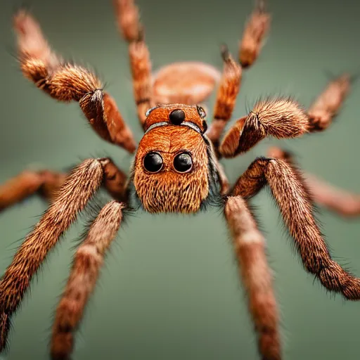 Image similar to 4 k photography of spider wearing headphones