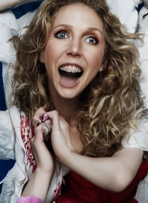 Image similar to award winning photo of Sarah Chalke, by David LaChapelle