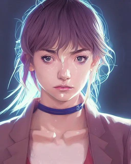 Image similar to portrait Anime Imogen Poots as a paladin, cute-fine-face, pretty face, realistically shaded, Perfect face, fine details. Anime. skins, realistic shaded lighting by Ilya Kuvshinov, katsuhiro otomo, ghost-in-the-shell, magali villeneuve, artgerm, rutkowski, WLOP Jeremy Lipkin, Giuseppe Dangelico Pino, Michael Garmash, Rob Rey