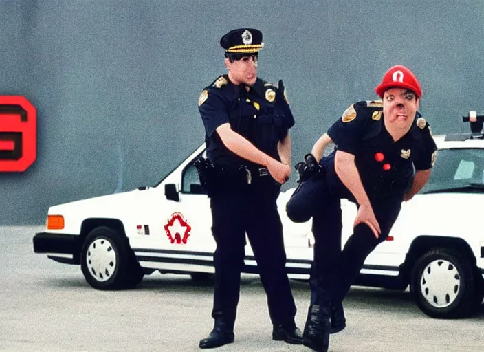 Image similar to 1 9 9 1 live action super mario brother the movie police car