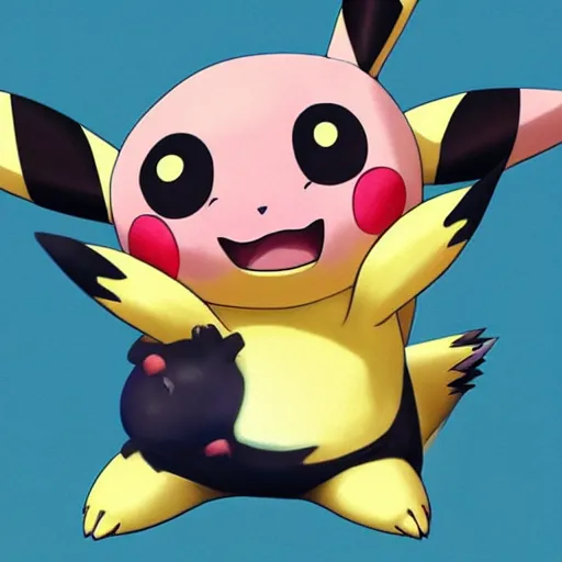 Image similar to pikachu taking a bite out of jigglypuff, national geographic photo, photo realistic, hyperrealistic, digital art