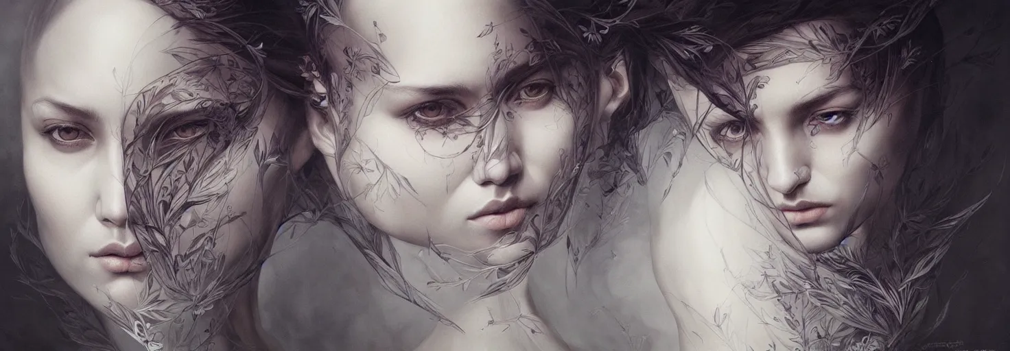 Image similar to gregoriy isakhanyan, with soft line, symmetrical patterns, in style marco mazzoni, greg rutkowski, artgerm