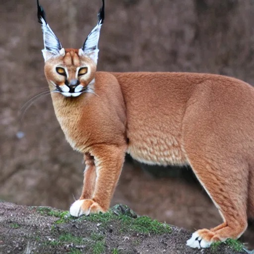 Prompt: caracal wearing crown