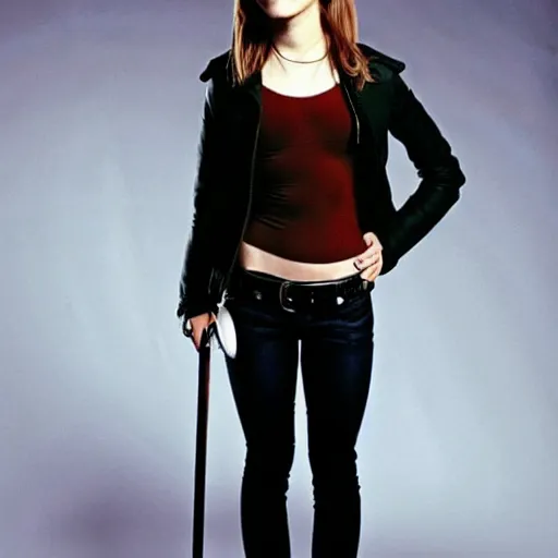 Image similar to emma watson as buffy the vampire slayer