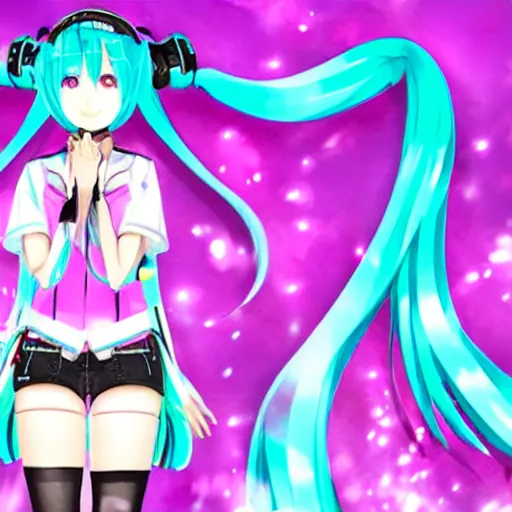 Image similar to gpu powered by hatsune miku