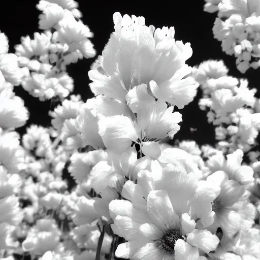 Image similar to a flower in infrared