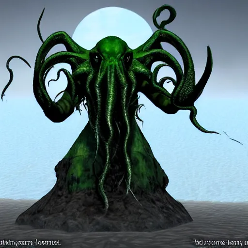 Prompt: Cthulhu in skyrim