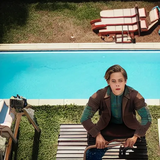 Prompt: cole sprouse standing on a diving board over a pool, red weapon 8 k s 3 5, cooke anamorphic / i lenses, highly detailed, cinematic lighting