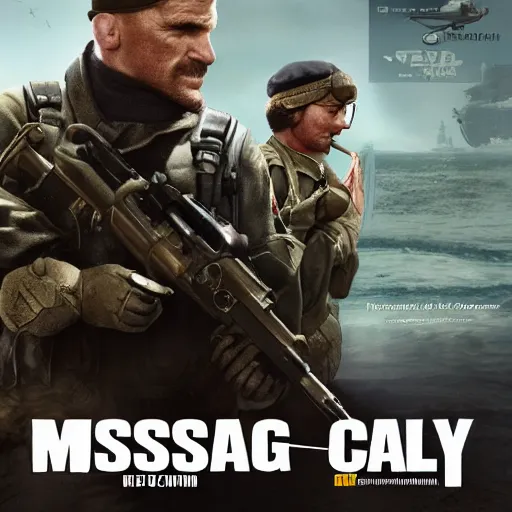 Image similar to missing cod poster