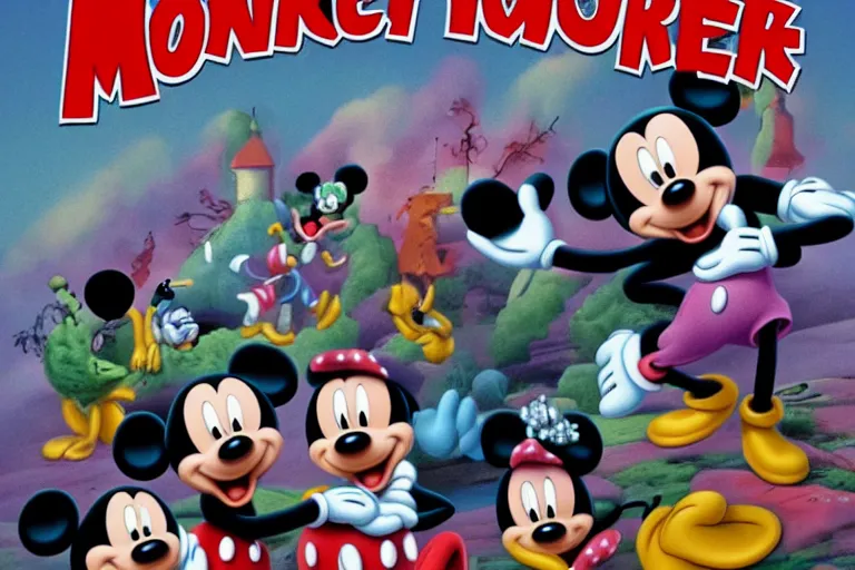 Image similar to mickey mouse horror movie