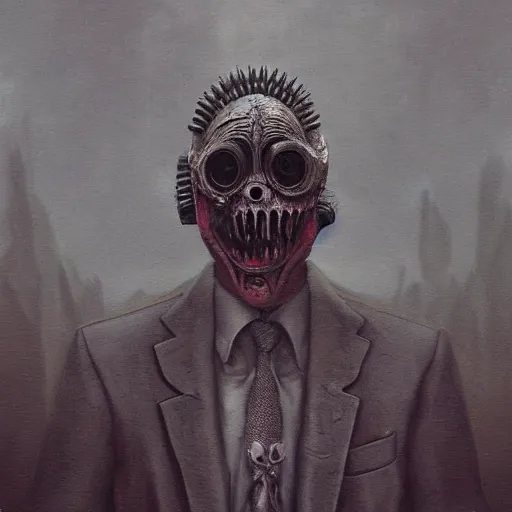 Image similar to a pickle in a suit and tie, by giger, stalenhag, beksinski, retro sci - fi movie, highly detailed, photorealistic, illustration, matte painting, 8 k, hd, trending on artstation