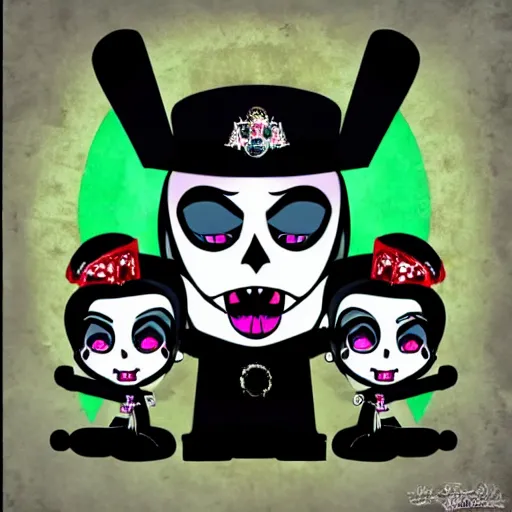 Image similar to papa emeritus iv in the style of the powerpuff girls