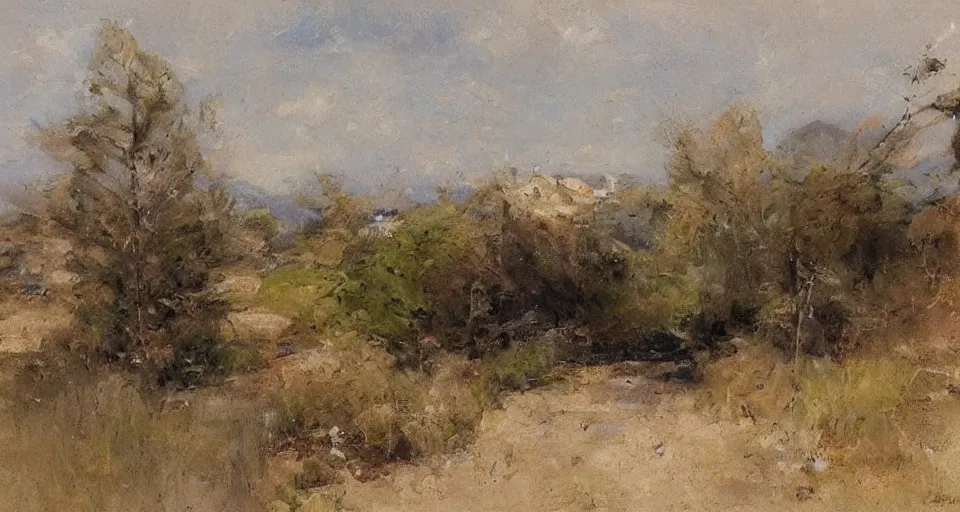 Image similar to landscape, by richard schmid