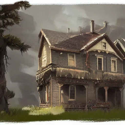 Prompt: a house in the style of Greg Rutkowski