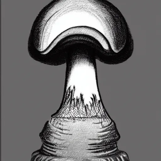 Image similar to vladimir putin wearing a nuclear mushroom cloud for a hat, cartoonish, ultra detailed pencil drawing