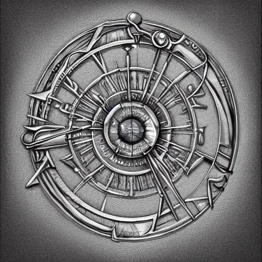 Image similar to illustration, highly detailed, digital painting, concept art, armillary rings jewelry