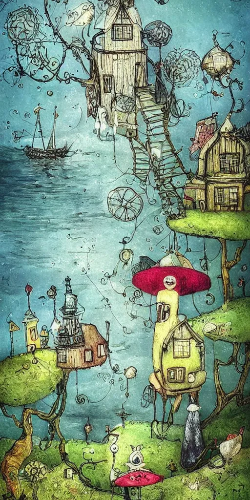 Image similar to a summer scene by alexander jansson